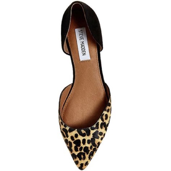 Steve Madden Shoes - Steve Madden Leopard Print Flats - Loraynal